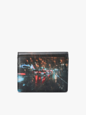 VOYAGE ウィメンズ バッグ＆ウォレット 【Outlet】フォトプリント レザー 二つ折り  ウォレット YAW01A-01 ブラック