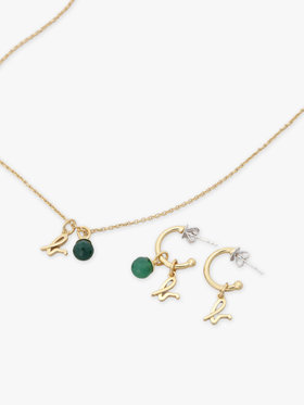 FEMME ウィメンズ ストーンネックレス ”Green Chalcedony” グリーン系その他