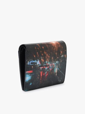 VOYAGE ウィメンズ バッグ＆ウォレット 【Outlet】フォトプリント レザー 二つ折り  ウォレット YAW01A-01 ブラック