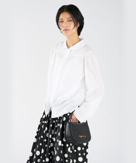 FEMME ウィメンズ コットン 長袖 ブラウス "Alice" ホワイト