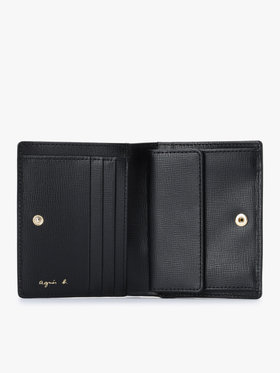 VOYAGE ウィメンズ バッグ＆ウォレット 【Outlet】フォトプリント レザー 二つ折り  ウォレット YAW01A-01 ブラック