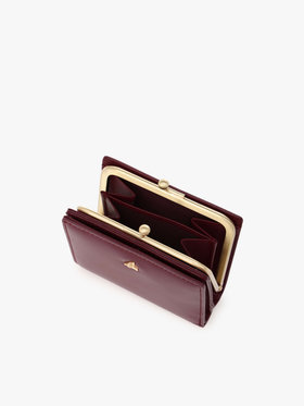 VOYAGE ウィメンズ バッグ＆ウォレット ガラスレザー 二つ折り ウォレット ”Gloria” XAW05-01 レッド系その他