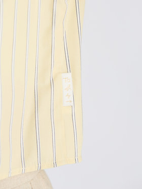 To b. by agnès b. 【Outlet】ドビーストライプシャツ イエロー