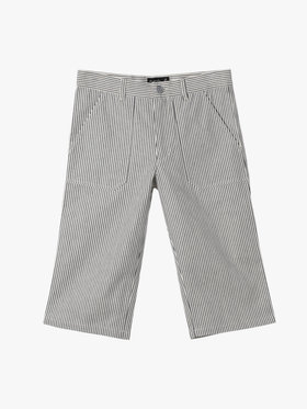 ENFANT ユニセックス キッズ ストライプ コットン ハーフ パンツ ネイビー