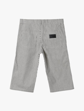 ENFANT ユニセックス キッズ ストライプ コットン ハーフ パンツ ネイビー