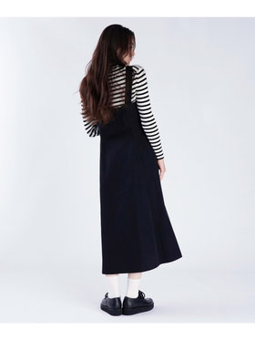 To b. by agnès b. 【Outlet】ロング ジャンパードレス ブラック