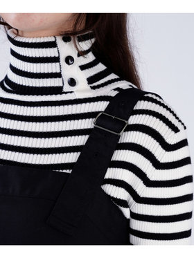 To b. by agnès b. 【Outlet】ロング ジャンパードレス ブラック