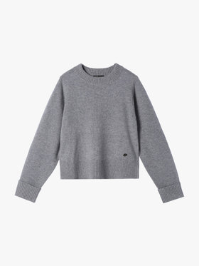 To b. by agnès b. 【Outlet】ウール リブカフス ニット プルオーバー グレー
