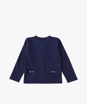 ENFANT ユニセックス キッズ カーディガンプレッション [Made in France] ネイビー