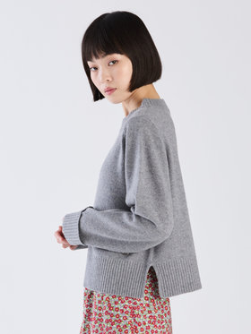 To b. by agnès b. 【Outlet】ウール リブカフス ニット プルオーバー グレー