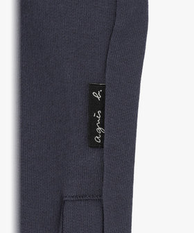 HOMME メンズ メンズ オーガニックコットン ノースリーブ カーディガンプレッション "Azur" ブルー系その他