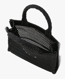 VOYAGE ウィメンズ バッグ＆ウォレット ナイロン メッシュ スモール トートバッグ ABX03-01 ブラック