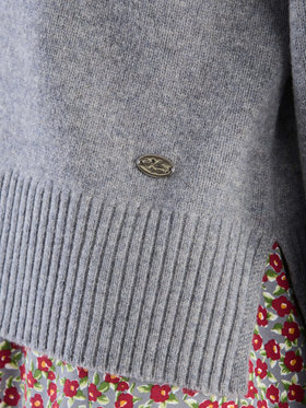 To b. by agnès b. 【Outlet】ウール リブカフス ニット プルオーバー グレー