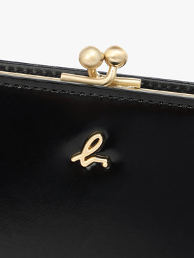 VOYAGE ウィメンズ バッグ＆ウォレット ガラスレザー ロングウォレット ”Gloria” XAW05-02 ブラック