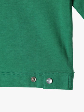 ENFANT ベビー ベビー コットン 長袖 カーディガンプレッション グリーン