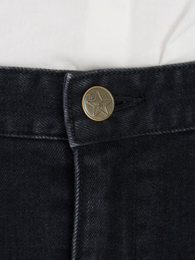 To b. by agnès b. ブラック デニム ロングスカート ブラック