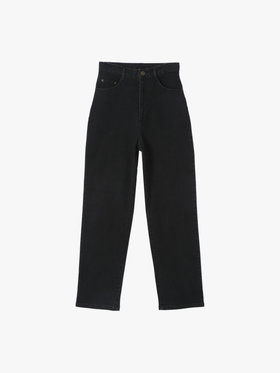 To b. by agnès b. ブラック デニム ストレートパンツ ブラック