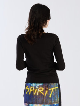 FEMME ウィメンズ オーガニックコットン 長袖 Tシャツ "Ultra" ブラック