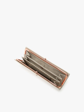 VOYAGE ウィメンズ バッグ＆ウォレット ガラスレザー ロングウォレット ”Gloria” XAW05-02 ベージュ