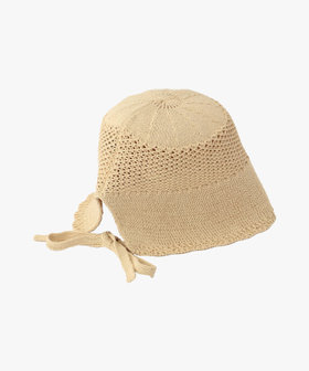 To b. by agnès b. クロシェ ハット ホワイト