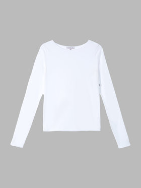 FEMME ウィメンズ オーガニックコットン 長袖 Tシャツ "Ultra" ホワイト