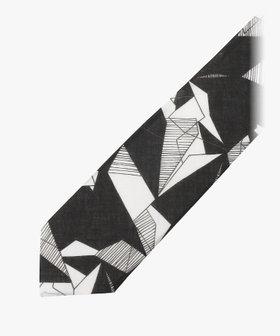 HOMME メンズ メンズ コットン ネクタイ "Fredie" ブラック