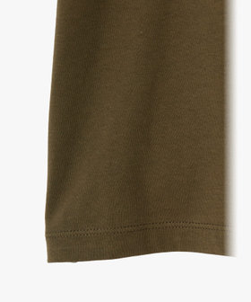 ENFANT ユニセックス キッズ ロゴ アイコニック プリント コットン 長袖 Tシャツ "Lezard" カーキ