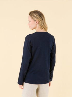 FEMME ウィメンズ LZ46 PULLOVER Vネックプルオーバー ネイビー