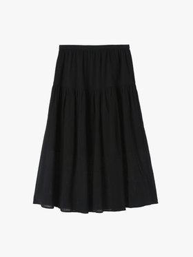 To b. by agnès b. 【Outlet】コットンクレープスカート ブラック