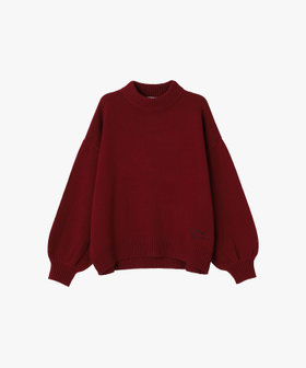 To b. by agnès b. ソフトニット プルオーバー ボルドー