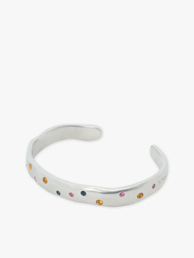 To b. by agnès b. マルチカラー ストーン バングル シルバー