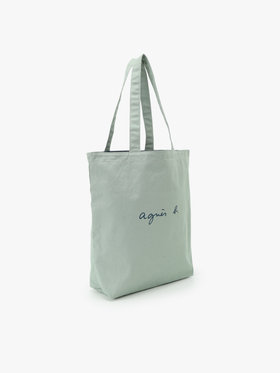 VOYAGE ウィメンズ バッグ＆ウォレット ロゴ コットン リバーシブル トートバッグ "Paulette" YAS18-01 ライトグリーン