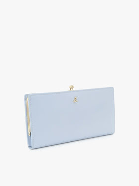 VOYAGE ウィメンズ バッグ＆ウォレット ガラスレザー ロングウォレット ”Gloria” XAW05-02 ブルー