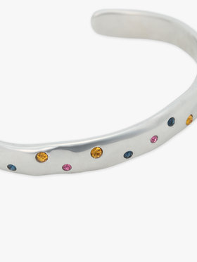 To b. by agnès b. マルチカラー ストーン バングル シルバー