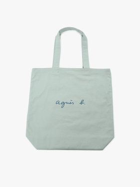 VOYAGE ウィメンズ バッグ＆ウォレット ロゴ コットン リバーシブル トートバッグ "Paulette" YAS18-01 ライトグリーン