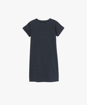 ENFANT ガールズ キッズ "b." ロゴ スター コットン 半袖 ワンピース "Pirate" グレー