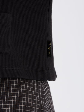 To b. by agnès b. 【Outlet】コットン リブ ジャージー カーディガン ブラック