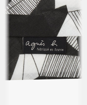 HOMME メンズ メンズ コットン ネクタイ "Fredie" ブラック