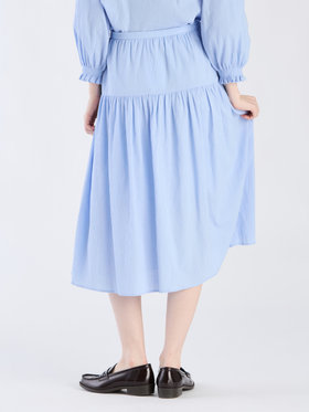 To b. by agnès b. 【Outlet】コットンクレープスカート ブルー