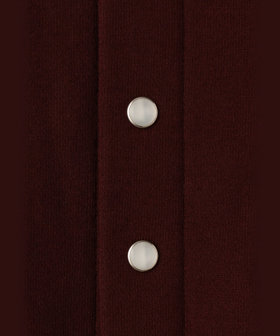 HOMME メンズ メンズ ロゴ 刺繍 コットン ブルゾン "Senga" ボルドー
