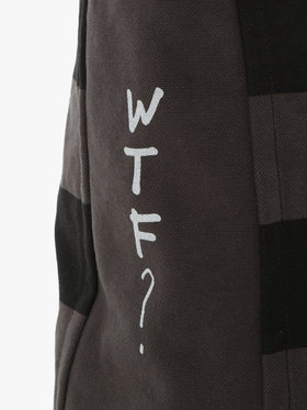 HOMME メンズ agnes b. x NH ボーダートートバッグ グレー