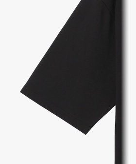 HOMME メンズ メンズ 刺繍 コットン 半袖 Tシャツ "Lezard" ブラック