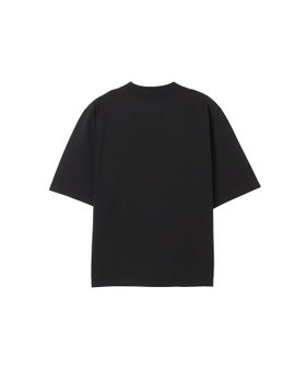 HOMME メンズ メンズ 刺繍 コットン 半袖 Tシャツ "Lezard" ブラック