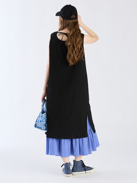 To b. by agnès b. 【Outlet】コットンクレープドレス ブラック