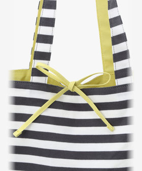 VOYAGE ウィメンズ バッグ＆ウォレット 細ボーダー コットン リバーシブル トートバッグ ZAS11-01 グレー系その他