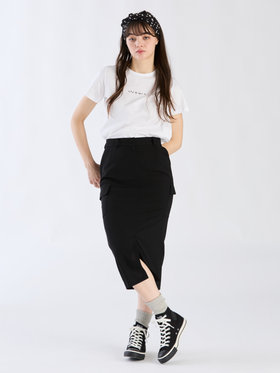 To b. by agnès b. ミニロゴ コットン 半袖 Tシャツ ホワイト