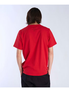FEMME ウィメンズ プリント コットン 半袖 アーティスト Tシャツ "JonOne" レッド