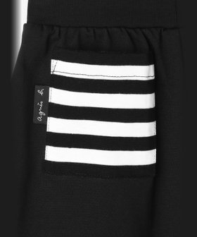ENFANT ユニセックス キッズ ロゴ コットン パンツ "Mathis" ブラック