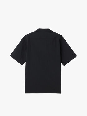 HOMME メンズ メンズ 開襟 半袖シャツ "Magnam" ブラック