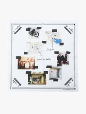 HOMME メンズ agnes b. x NH バンダナ ホワイト